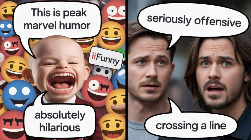 Mixed reactions to the I Skin Infant Babies meme, with some fans laughing at absurd humor while others criticize it as offensive